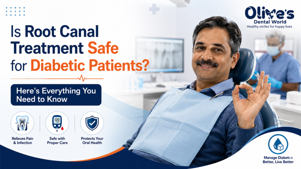 Is Root Canal Treatment Safe for Diabetic Patients? Here's Everything You Need to Know - Olives Dental World Madhapur Root Canal Treatment Safe for Diabetic Patients